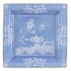GINORI 1735 SVUOTATASCHE QUADRATO 24,5 CM, ORIENTE ITALIANO BLU PERVINCA, FILO ORO