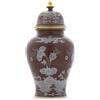 GINORI 1735 VASO POTICHE 38 CM, ORIENTE ITALIANO CASTAGNA