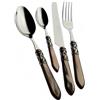 Bugatti Aladdin Servizio Posate Ghiera Argentata Acciaio Inox e Acrilico - Set 24 Pz