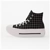 Converse Sneakers Converse Chuck Taylor All Star Lift Double Stack Platform Plaid Hi Black/ White/ Black