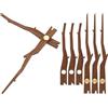 PATIKIL Kit Di Sostituzione Lancette Orologio 4 Set Meccanismo A Movimento Lancette Orologio Da Parete Parti Di Ricambio Per Riparazione Orologio Da Parete 10 Pollice DIY G2