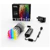 Twinkly Curtain 210 LED RGB+Bianco, Striscia Luci LED Esterno e Interno, Luci Smart Multicolore RGB e Bianco, Compatibile con Alexa, Google Home, IP44, Controllo App, Filo Trasparente, 1.5m x 2.1m