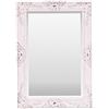 Select Mirrors Specchi da parete Specchio da parete Haywood - Vintage francese, stile barocco rococò - Arredo shabby chic - Vintage bianco - 50 cm x 70 cm