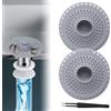 UHETLET 2 Pz Filtro per Lavello in Silicone Filtro di Scarico per Doccia con Ventosa Filtro per Capelli Protezione Scarico Protezione Scarico Lavello Raccoglitori di Capelli per Cucina Vasca e Bagno