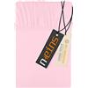 npluseins Lenzuolo con angoli in jersey 100% cotone, ca. 70 x 140 cm, rosa