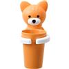 JINGLING Portaspazzolino per bambini, cartone animato, porta spazzolini per bambini, con bicchiere di risciacquo, porta spazzolini da parete con bicchiere per cucina, bagno, esterno