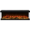 Divina Fire Camino elettrico da incasso a parete 3 lati Belmont 130