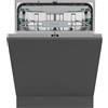 Hisense HV16A Lavastoviglie Incasso, 16 Coperti, Terzo Cesto Flessibile, 8 Programmi, Motore Inverter Silenzioso, Intensive Clean Zone, Touch Control, Classe A