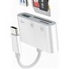 Kefiany Adattatore USB C a USB per Apple SD Micro SD TF Lettore Schede per iPhone 16 15 OTG 3.0 Adapter per iPad MacBook Compatibile con Samsung Tipo C Digitale Fotocamera Memoria Slot Card Reader Foto