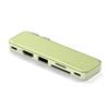 SATECHI Snap Hub USB C 6 in 2 per MacBook Neo, Ricarica 45W, Giallo Agrume