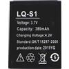 JJoias Sostituzione Batteria Smart Watch Per V8 Smart Watch A1 Smart Watch Ricaricabile 380 MAh 3.7 V