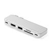 SATECHI Snap Hub USB C 6 in 2 per MacBook Neo, Ricarica 45W, Argento