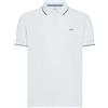 SUN68 Polo con dettagli a contrasto in cotone bianco