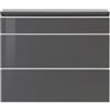 Web Furniture Scarpiera Da Ingresso 3 Ante 120x26x108 Antracite Laccato 24 Paia Magic Made in Italy