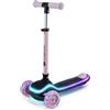 KINDERKRAFT Monopattino Bambini RAKET Rosa con Luci LED e Chiusura Rapida