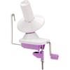 SZLIFE Avvolgitore per filato di lana, porta-palline di lana, portatile, manuale, per uso domestico, comodo per matasse di filo, uncinetto, fibra, Viola