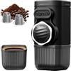 OBEST Macchina per caffè espresso portatile, Minipresso per viaggiare o campeggio, macchina da caffè manuale espresso e Pour-Over, viaggi all'aperto escursionismo