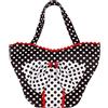W WIDMANN MILANO Party Fashion - 10679 - Borsa anni '50, pois bianchi e neri, accessorio, retrò, carnevale, festa a tema