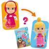 Giochi Preziosi Masha E Orso - Bambola Masha da 12 cm con vestito e capelli rimovibili, 3 bustine sorpresa e accessori per TRASFORMARE la bambola in fata, per bambini dai 3 anni