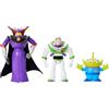 Mattel Disney Pixar Storytellers Story Intergalactic - Confezione da 3 action figure, in scala da 10,2 cm, Buzz Lightyear, Zurg e Alien Posable Toys