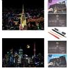 SiYear AntiGraffio Rainbow Paper Sketch Pads, City Series Night View Artigianato Fai-da-Te Regalo Creativo, Scratchboard per Adulti e Bambini, con 4 Strumenti (16 x 11,2 Pollici)
