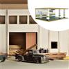 Vetrina per garage per auto in scala 1/24, pratica e resistente, con