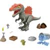 Mattel Jurassic World Crushivores - Spinosauro Cage Crasher, dinosauro con acces