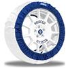 Sparco Set da 2 Pezzi di Calze da Neve per gomme in Tessuto Bianco silenziose e Senza Vibrazioni - Taglia S