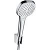hansgrohe Croma Select E Set supporto doccia Vario con flessibile doccia 160 cm, bianco/cromo, 26413400