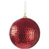 Palla di Natale Decorativa a Squame Ø8 cm Red - EDG Enzo De Gasperi