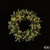 Corona Natalizia Pino Luxury con 100 LED Luce Calda - EDG Enzo De Gasperi