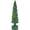 DECORO PINO TWIST H40,5 cm MOVIMENTO + LED GREEN - EDG
