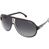 Carrera Carrera 1057/S OIT/9O | Occhiali da Sole Graduati o Non Graduati | Prova Online | Unisex | Plastica | Pilot | Nero, Rosso | Adrialenti