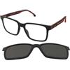 Carrera CA 8069/CS BLX/UC | Occhiali da Vista con Clip da Sole | Prova Online | Plastica | Quadrati | Nero | Adrialenti