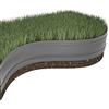 Windhager Bordo per aiuole e aiuole, Bordo Elastico, 8 m x 12,5 cm, 06099