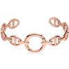 Purelei Chic Armcuff - Elegante bracciale con anello impermeabile, in acciaio inox placcato oro 14 carati, placcato oro rosa 18 carati o argento
