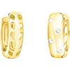 SOFIA MILANI - Orecchini da Donna in Argento 925 - Placcati in Oro e con Pietra Zircone - Creoli - E2532