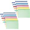 OFFCUP Borse di File A5, 10 Pezzi Sacchetto di Zip Impermeabile, Mesh Sacchetto del Documento, Sacchetto Di Documenti Portatile, Busta Plastica per Uffici Cosmetici Forniture Accessori da Viaggio
