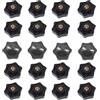 Faspiroty 20Pcs M4 Star Mano Pomello Filo di Rame Mano Serraggio Manopola Di Bloccaggio Nero