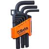 BETA 96N/SC9 - Serie di 9 chiavi maschio esagonale piegate (art. 96n) con supporto