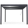 Habitat et Jardin Pergola bioclimatica in alluminio Windsor - 3 x 4 m - Antracite