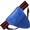 Naroote Protezione per L'inguine con Supporto Elastico Sul Cavallo per Boxe, Kickboxing e Muay Thai - Pelle PU Resistente, Taglia Media (BLUE)