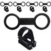 jojofuny 5 Set Clip per Boccaglio Snorkel Keeper in Silicone e ABS, Nero, Compatibile Tubo Snorkel e Maschera da Immersione, per Snorkeling e Diving, Adulti e Sub Professionisti