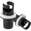 JXAurix 2 pezzi Adattatore Valvola Gonfiabile,Valvola H-R Gonfiatore | Adattatore valvola aria in plastica, nero adattatore pompa kayak ugello di gonfiaggio adattatore gonfiatore paddle