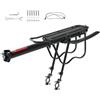 ZUKKA Portapacchi posteriore universale per bicicletta, portata 50 kg, in lega di alluminio, regolabile, con parafanghi e catarifrangente, per MTB da 24-29 pollici