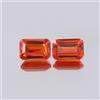 AAA Naturale Ceylon Arancione Sapphire Loose Splendente Cut Gemma Paio Combinato