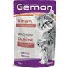 MONGE & C. GEMON CAT KITTEN BOCC SALM100G