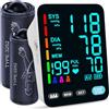 YONLO Blood Pressure Monitor, Automatic Upper Arm Blood Pressure Monitors for Home Use, 2 Blood Pressure Machine Cuff(9-17in & 13-21in) with Large LED Backlit Display, 3x199 Reading Memory Users White