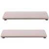 NiuYichee 2 vassoi in pietra assorbenti, per cucina/bagno, portasapone, vassoio in diatomite per sapone per le mani e bottiglie di cosmetici nella casa moderna, 8 x 22 cm (l x L), grigio chiaro