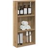vidaXL Badkamer wandkast Ambachtelijk eiken 30 x 10 x 60,5 cm